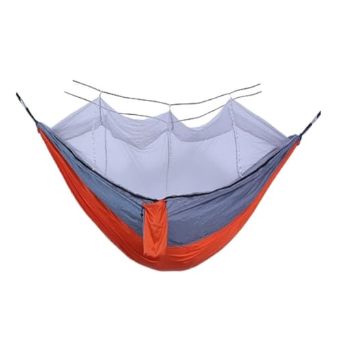 DWZXL Hängematte Camping-Hängematte Im Freien, Schaukel for Erwachsene, Drinnen, Studentenwohnheim, Picknick, Camp, Einzelne Anti-Rollover-Hängematte Outdoor Hängematte(H) von DWZXL