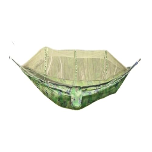 DWZXL Hängematte Camping Hängematte Outdoor Camping Tragbare Einzel Fallschirm Tuch DREI-Farbe Gürtel Anti-mücken Hängematte Outdoor Hängematte(B) von DWZXL