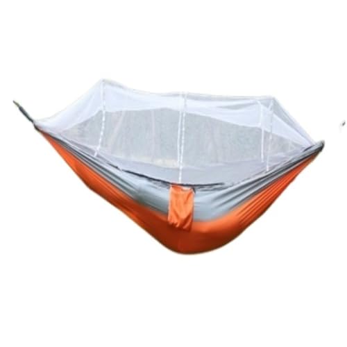 DWZXL Hängematte Camping Hängematte Outdoor Camping Tragbare Einzel Fallschirm Tuch DREI-Farbe Gürtel Anti-mücken Hängematte Outdoor Hängematte(C) von DWZXL