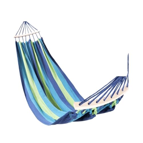 DWZXL Hängematte Danshuang Human Hammock Outdoor Swing Outdoor Anti-Rollover Hängesessel Schlafsaal Indoor Camping Picknick Outdoor Hängematte(Blue,S) von DWZXL