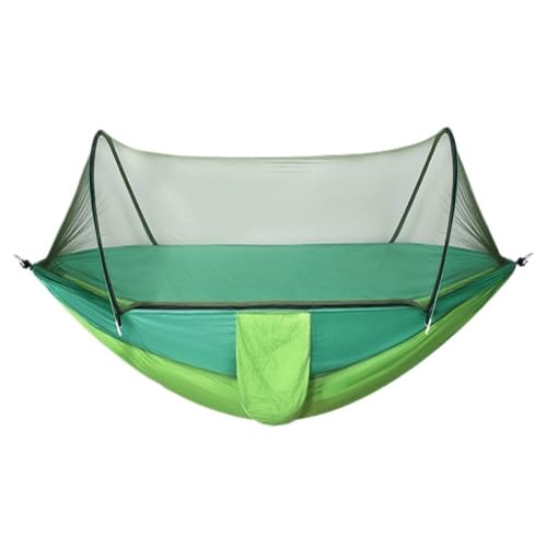 DWZXL Hängematte Danshuang Human Hammock Outdoor Swing Outdoor Anti-Rollover Hängesessel Schlafsaal Indoor Camping Picknick Outdoor Hängematte(Green,S) von DWZXL