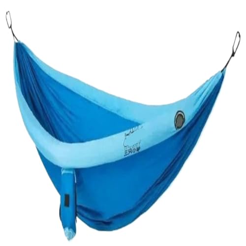 DWZXL Hängematte Doppelte Aufblasbare Hängematte, Outdoor-Schaukel, Anti-Überschlag, Outdoor-Camping, Outdoor, Mückensicher Und Langlebig Outdoor Hängematte(Blue,A) von DWZXL