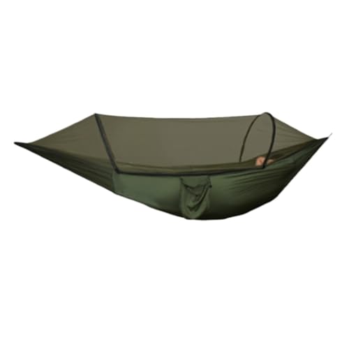 DWZXL Hängematte Outdoor-Camping-Anti-Rollover-Nylon-Hängematte Mit Moskitonetz, Automatische, Schnell Öffnende Moskitonetz-Hängematte Outdoor Hängematte(A) von DWZXL