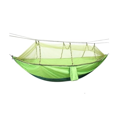 DWZXL Hängematte Outdoor-Fallschirm-Großhandels-Hängematte Mit Moskitonetz, Anti-Moskito-Nylon-Einzel-Doppel-Camping-Hängematte Outdoor Hängematte(Green) von DWZXL