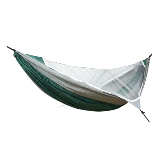 DWZXL Hängematte Outdoor-Moskitonetz, Automatische, Schnell Zu Öffnende Anti-Mücken-Hängematte, Outdoor-Einzel- Und Doppel-Fallschirm-Hängematte Outdoor Hängematte(Green) von DWZXL