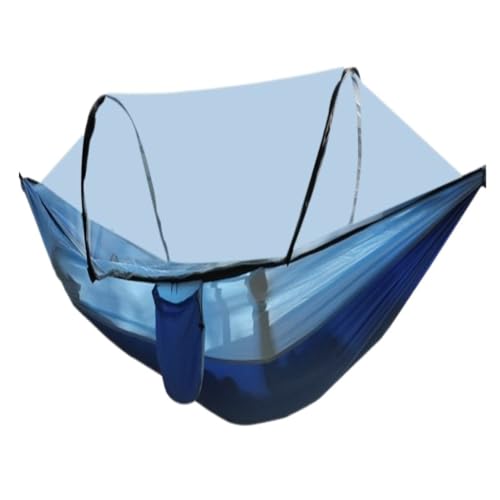 DWZXL Hängematte Vollautomatische, Schnell Öffnende Moskitonetz-Hängematte for Den Außenbereich, Einzel- Und Doppel-Camping-Moskitonetz-Hängematte Outdoor Hängematte(Blue) von DWZXL