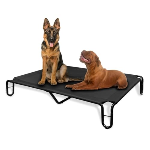 DWZXL Haustierbett Erhöhtes Hundebett for den Außenbereich, großer Hund, Cooles Hundebett, wasserdicht, mit atmungsaktivem Mesh-Campingbett Hund Haustierbett(L) von DWZXL