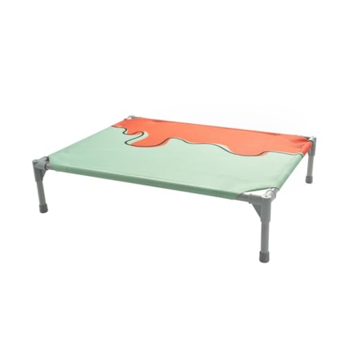 DWZXL Haustierbett Haustierbett Feuchtigkeitsbeständiges, atmungsaktives Bodenbett Erhöhtes Bett Abnehmbares und waschbares Feldbett Hundebett Hund Haustierbett(2,M(84 * 63 * 19cm)) von DWZXL