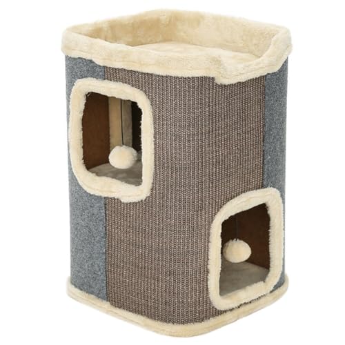 DWZXL Katzen Kletterwand Katzenklettergerüst, Katzennest, Katzenbaum, Kleiner, Nicht besetzender Kratzbaum, Katzennest, geeignet for Hauskatzen Klettergerüst Für Katzen(B) von DWZXL