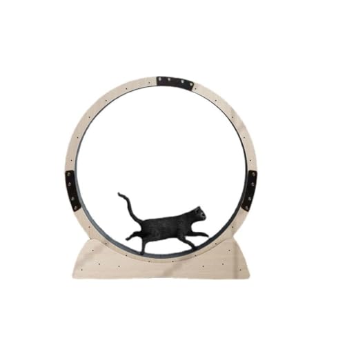 DWZXL Katzenrad Laufband for Katzen, wellenlos, geräuschlos, mehrschichtig, Massivholzbrett, Laufrolle, Fitness, Katzenspielzeug, Katzenrad Cat Wheel von DWZXL