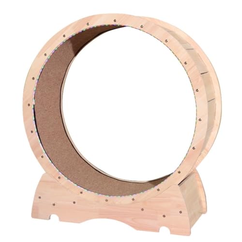 DWZXL Katzenrad Laufband for Katzen Aus Massivem Holz, Haustierspielzeug for Katzen for Abnehmen, Installationsfreies Rollenrohr, Leichtes Laufradgestell Cat Wheel(XL) von DWZXL