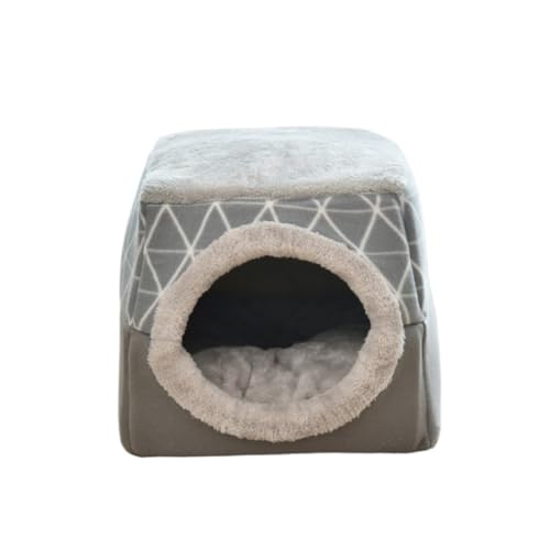 DWZXL katzenhaus Indoor Katzenhaus for alle Jahreszeiten, geschlossenes Katzenhaus, Villa, Katzenhaus, Hundehütte, Haustierhaus, Katzenhaus, Cattery Katzenkäfig(Gray,XL) von DWZXL