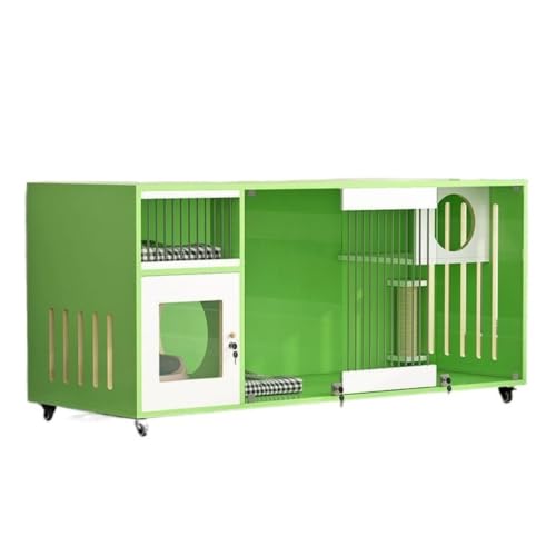 DWZXL katzenhaus Indoor Katzennest und Katzenvilla for alle Jahreszeiten, halbgeschlossenes Haus, Massivholz, großer Raum, Warmer Katzenschrank for den Innenbereich Katzenkäfig(D,80 * 80 * 60CM) von DWZXL