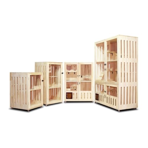 DWZXL katzenhaus Indoor Massivholz-Katzenkäfig, Katzenkäfig, Haushalt, Katzenvilla, Katzenkäfig, Katzenwohnung, Katzenklettergerüst, Katzenhaus, Katzenschrank Katzenkäfig(90CM) von DWZXL