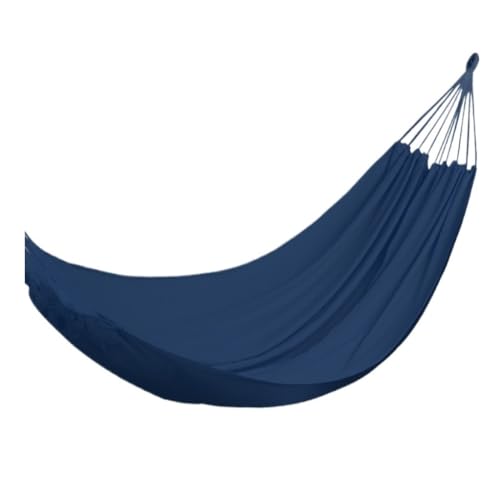 Hängematte Hängematte Outdoor Schaukel Camping Einzel Doppel Schlafzimmer Erwachsene Schlafen Anti-Rollover Verdickte Hängen Stuhl Outdoor Hängematte(Blue,A) von DWZXL