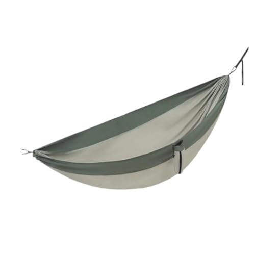 Hängematte Outdoor Camping Hängematte Erwachsene Verdickte Tragbare Schaukel Doppel Anti-Rollover Studentenwohnheim Hängen Stuhl Outdoor Hängematte(Gray,L) von DWZXL