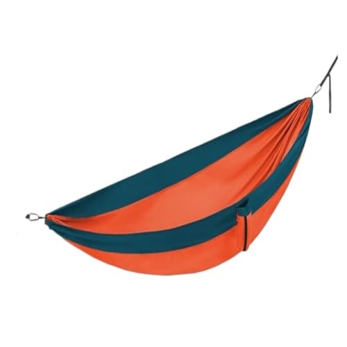 Hängematte Outdoor Camping Hängematte Erwachsene Verdickte Tragbare Schaukel Doppel Anti-Rollover Studentenwohnheim Hängen Stuhl Outdoor Hängematte(Orange,L) von DWZXL