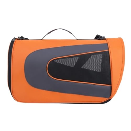 Katzentaschen Haustierausflug Outdoor-Katzentasche, Tragbar, Tragbar, Tragbar, Haustierbedarf, Atmungsaktiv, Haustiertasche, Haustierbedarf Cat Bag(Orange,A(35cm*23cm*25cm) von DWZXL