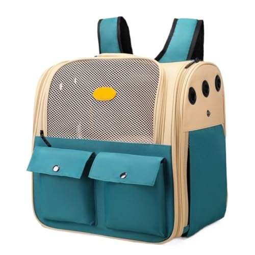 Katzentaschen Katzentasche, Atmungsaktiver Rucksack, Haustiertasche, Multifunktional, Tragbar, for Ausflüge, Haustierrucksack, Katzentasche, Multifunktionale Katzentasche Cat Bag(Blue) von DWZXL