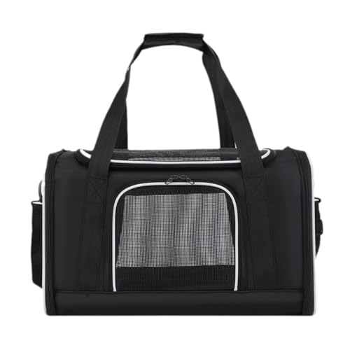 Katzentaschen Katzentasche, Ausflugstasche, Tragbar, Atmungsaktiv, Faltbar, Auto-Haustier-Handtasche, Katzenreise, Multifunktionale Aufbewahrung, Katzentasche Cat Bag(Black) von DWZXL