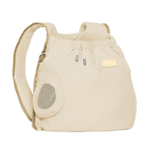 Katzentaschen Katzentasche, Tragbare Tasche for Ausflüge, Haustiertasche, Rucksack for Katzen, Katzentasche for Ausflüge, Funktionale Aufbewahrungstasche for Katzen Cat Bag(Beige) von DWZXL