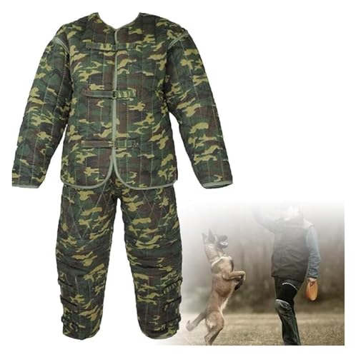 DXYOYONGOZ Anti-Hundebiss-Overall, Hundebiss-Trainingsanzug, Professioneller Bissschutzanzug for das Hundetraining, voller Bissschutzanzug, großer Körperschutz, Polizeihundetrainings-Beißanzugjacke von DXYOYONGOZ