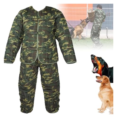 DXYOYONGOZ Beißanzug für Hundetraining Anti-Hundebiss-Overall Professioneller Hund Großer Körperschutz Beißärmel Anzug Polizeihund Trainingsjacke und Hose von DXYOYONGOZ