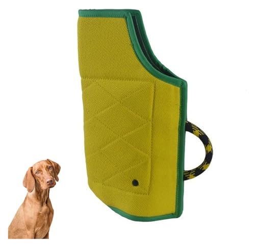 DXYOYONGOZ Hundebiss Ärmel Schlepper, Hund beißt Sleeve, Hundebeißschutz Trainingsschutz, geeignet for die Ausbildung von Deutschen Schäferhunden/Wachhunden(Yellow) von DXYOYONGOZ