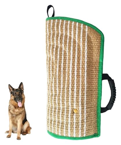 DXYOYONGOZ Hundebiss Ärmel Schlepper, Hund beißt Sleeve, Professionelles Trainingsgerät for Junge Hunde, Arbeitshund, Welpen, Zerrtraining, Spielen(Green) von DXYOYONGOZ