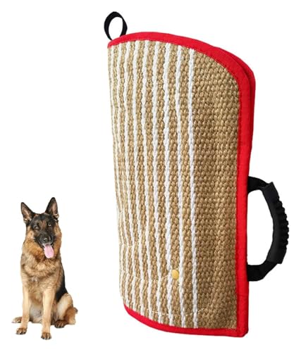 DXYOYONGOZ Hundebiss Ärmel Schlepper, Hund beißt Sleeve, Professionelles Trainingsgerät for Junge Hunde, Arbeitshund, Welpen, Zerrtraining, Spielen(Red) von DXYOYONGOZ