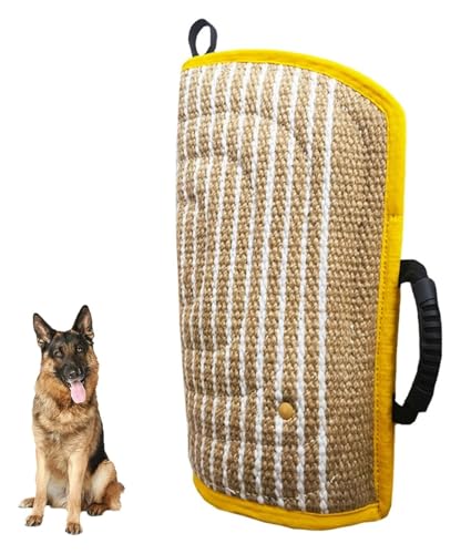 DXYOYONGOZ Hundebiss Ärmel Schlepper, Hund beißt Sleeve, Professionelles Trainingsgerät for Junge Hunde, Arbeitshund, Welpen, Zerrtraining, Spielen(Yellow) von DXYOYONGOZ