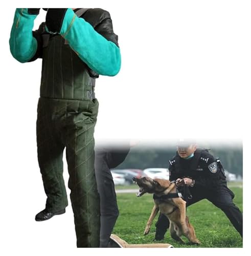 DXYOYONGOZ Schutzkleidung für Trainingshunde, Schutzkleidung for Trainingshunde, Professioneller Anzug mit Beißärmeln for Hunde, Körperschutzanzug, Jacke for Training und Schutz(Large) von DXYOYONGOZ