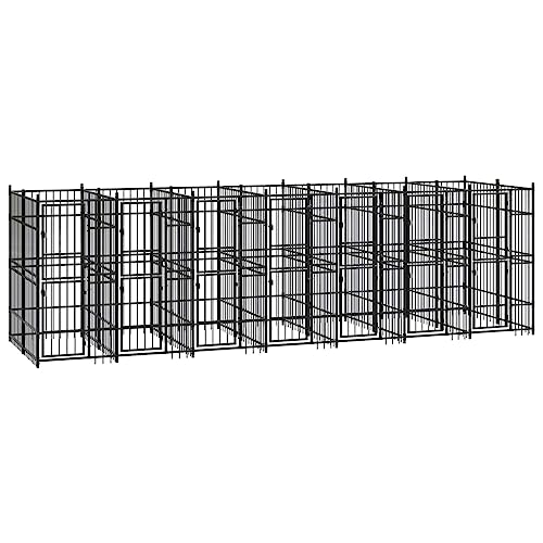 Dog Cages Indoor,tierkäfig,hundebox,hundebox für zuhause,Outdoor-Hundezwinger Stahl 12,9 m²Entworfen für Garten und Terrasse. von DYRJDJWIDHW