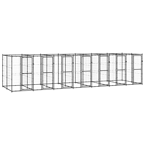 Dog Cages Indoor,tierkäfig,hundebox,hundebox für zuhause,Outdoor-Hundezwinger Stahl 16,94 m²Entworfen für Garten und Terrasse. von DYRJDJWIDHW