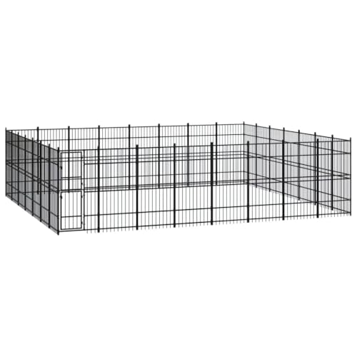 Dog Cages Indoor,tierkäfig,hundebox,hundebox für zuhause,Outdoor-Hundezwinger Stahl 51,61 m²Entworfen für Garten und Terrasse. von DYRJDJWIDHW