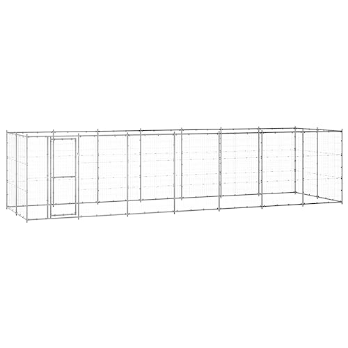 Dog Cages Indoor,tierkäfig,hundebox,hundebox für zuhause,Outdoor-Hundezwinger Verzinkter Stahl 16,94 m²Entworfen für Garten und Terrasse. von DYRJDJWIDHW