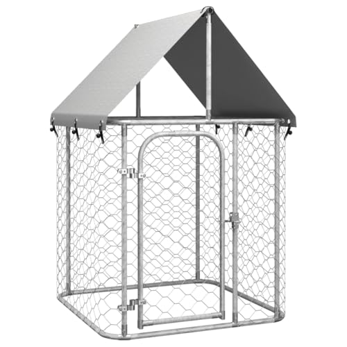 Dog Cages Indoor,tierkäfig,hundebox,hundebox für zuhause,Outdoor-Hundezwinger mit Dach 100x100x150 cmEntworfen für Garten und Terrasse. von DYRJDJWIDHW