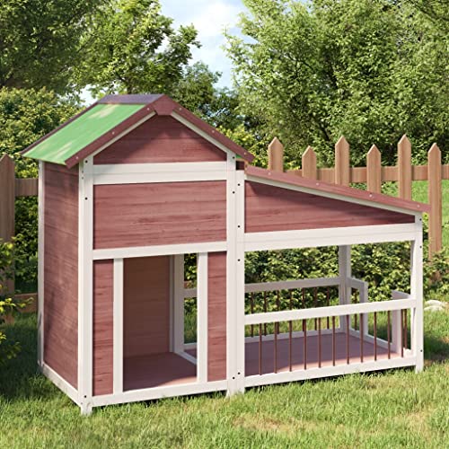 ,gitterbox,Dog Crate,katzenkäfig,Hundehütte Mokka 143x60,5x109 cm Massivholz KieferEntworfen für Garten und Terrasse. von DYRJDJWIDHW