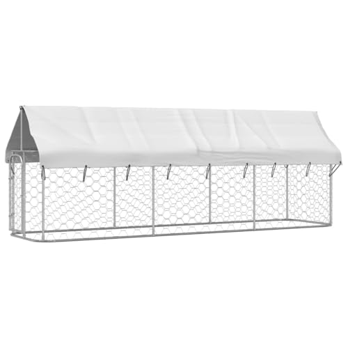 ,gitterbox,Dog Crate,katzenkäfig,Outdoor-Hundezwinger mit Dach 400x100x150 cmEntworfen für Garten und Terrasse. von DYRJDJWIDHW