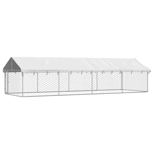 hundebox faltbar,hundekäfig,hundehütten & zwinger,Outdoor-Hundezwinger mit Dach 600x200x150 cmEntworfen für Garten und Terrasse. von DYRJDJWIDHW