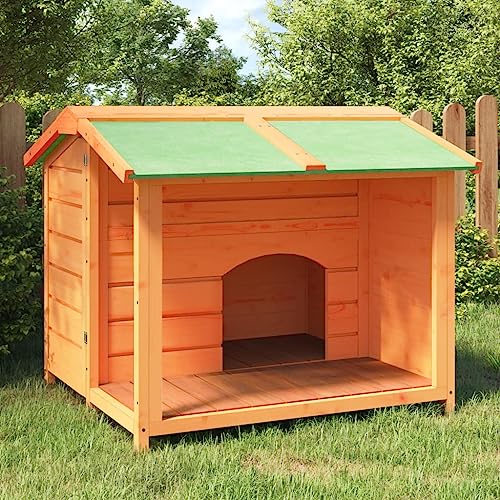 hundebox große Hunde,hundekäfig XXL,hundebox XXL,Hundehütte Braun 96x87x80,5 cm Massivholz KieferEntworfen für Garten und Terrasse. von DYRJDJWIDHW