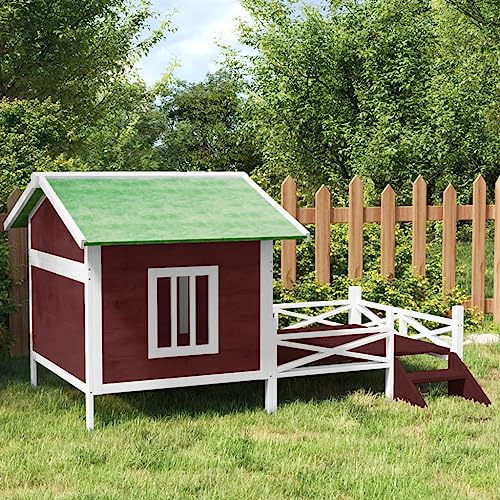 hundebox kleine Hunde,knuffelwuff hundebox,Hundehütte Mokka 159x120x88,5 cm Massivholz KieferEntworfen für Garten und Terrasse. von DYRJDJWIDHW