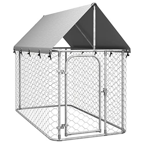 hundeboxen,hundebox möbel,hundeschlafbox,Outdoor-Hundezwinger mit Dach 200x100x150 cmEntworfen für Garten und Terrasse. von DYRJDJWIDHW