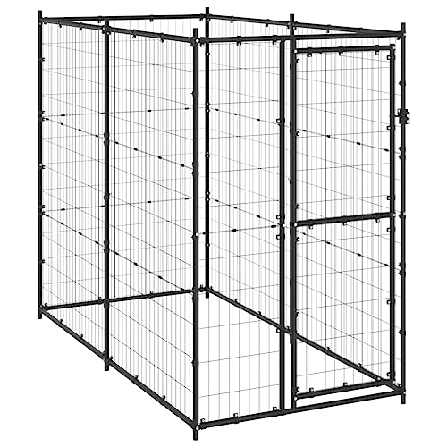 hundegitter Wohnung,Hunde Filme,hasenstall,Outdoor-Hundezwinger Stahl 110x220x180 cmEntworfen für Garten und Terrasse. von DYRJDJWIDHW