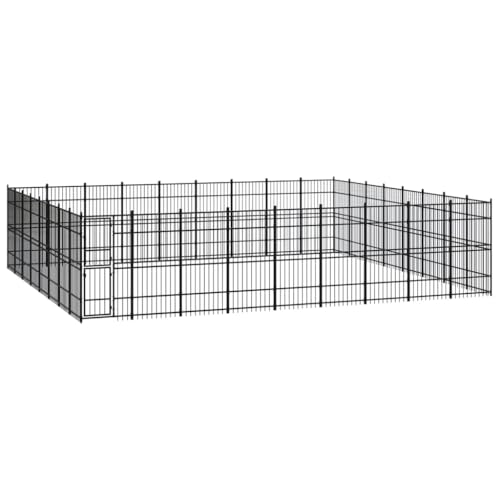 hundetransportbox alu,hundebox zuhause,Dog Crate Indoor,Outdoor-Hundezwinger Stahl 66,36 m²Entworfen für Garten und Terrasse. von DYRJDJWIDHW