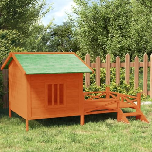 käfig Hund,hundegitterbox,hundezwinger Indoor,Hundehütte Braun 159x120x88,5 cm Massivholz KieferEntworfen für Garten und Terrasse. von DYRJDJWIDHW