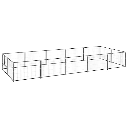 transportbox Hund,hundetransportbox Auto,Hundezwinger Silbern 10 m² StahlEntworfen für Garten und Terrasse. von DYRJDJWIDHW