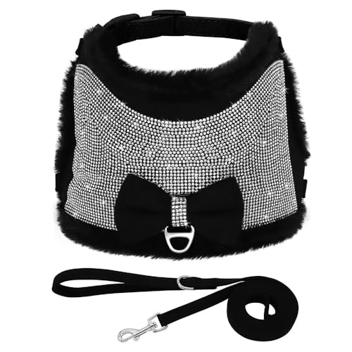 Hundeweste mit Clip vorne und hinten, verstellbar, weich gepolstert, Leinenhalter for Haustiere, begehbare Hundeweste und Leinenholster, leichtes Westengeschirr for Training oder Spazierengehen, kontr von DYUES-SDOEMVIEN