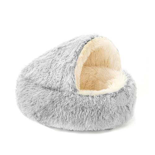 Katzennest Katzenmuschelnest Winter Warm Katzenstreu Vier Jahreszeiten Universal Plüsch Katzenstreu Hundestreu von DZDPIYEZA