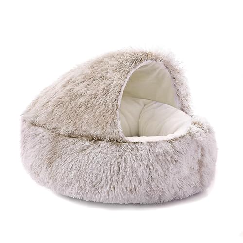 Katzennest Katzenmuschelnest Winter Warm Katzenstreu Vier Jahreszeiten Universal Plüsch Katzenstreu Hundestreu von DZDPIYEZA